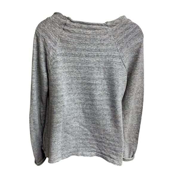 Standard James Perse Heather Gray Cowl Neck Pullover Top - Picture 6 of 8